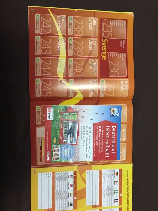 Caderneta cromos vazia WC Women 2011