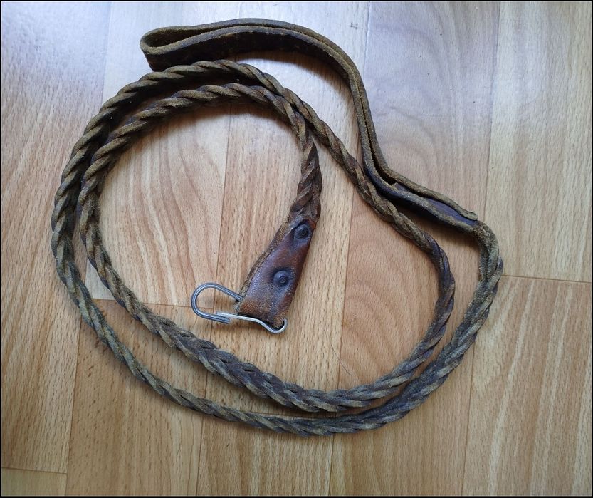 Повідець для собак шкіра 136×1.5 см. Кожаный поводок для собаки