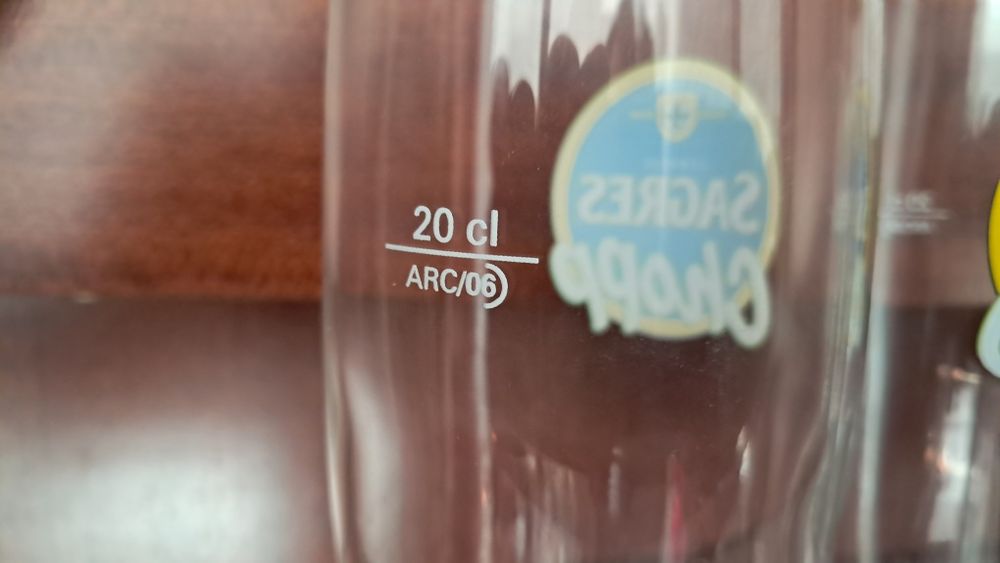 Copos de cerveja Sagres