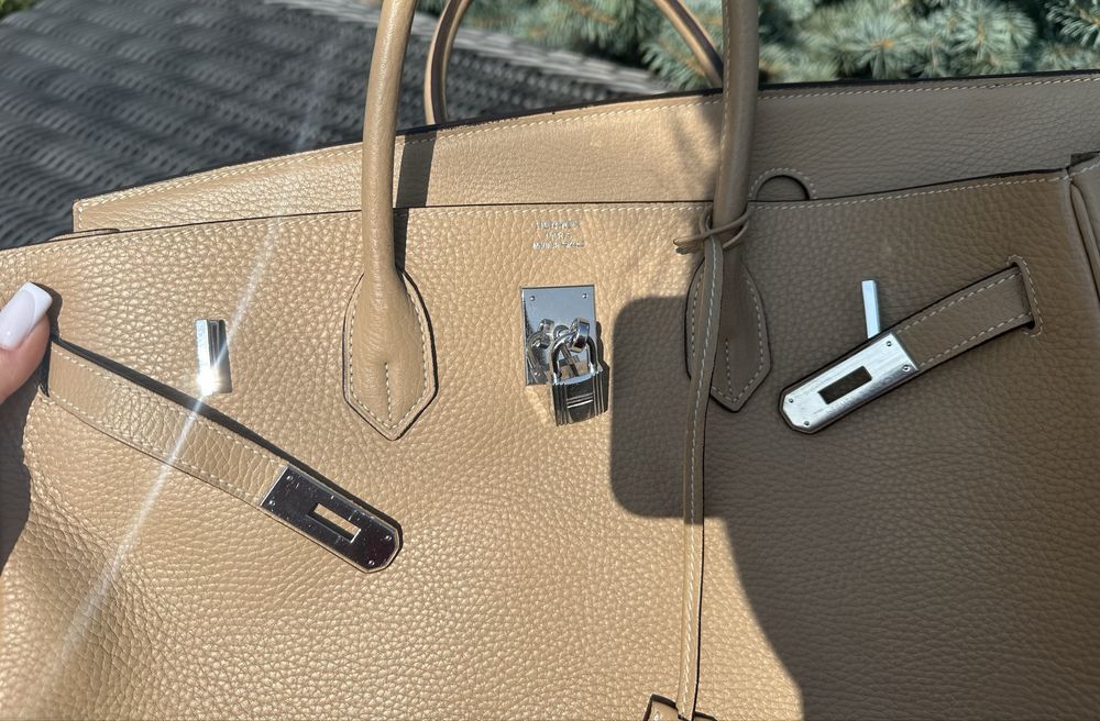 Сумка  під стиль Hermes Birkin 40 см.,пильник,коробка
