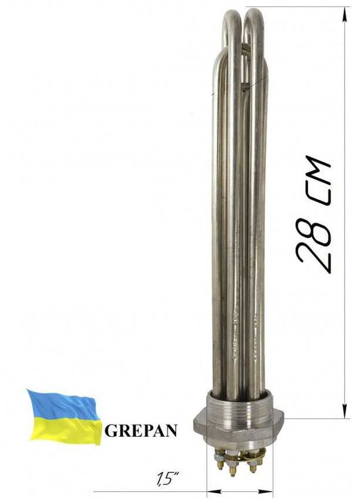 Блок-ТЭН (нержавейка) 4,5 кВт; 1,5"