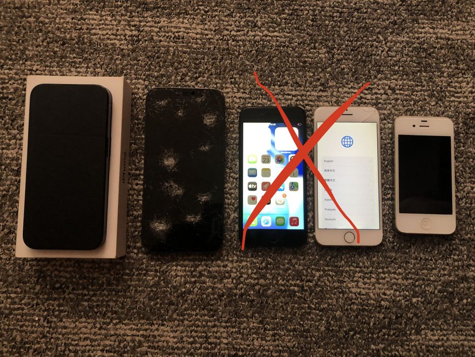 Лот iphone 15 pro, 12 pro max, 4s