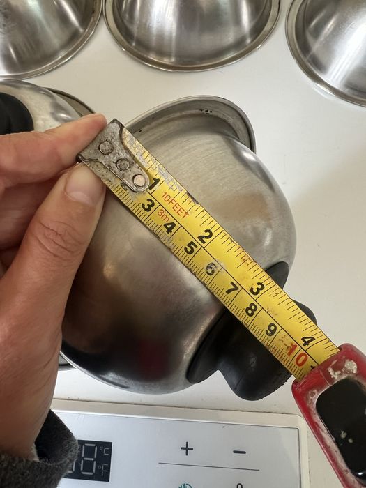 1 Tampas/Cloche em inox – conjunto 6 unidades