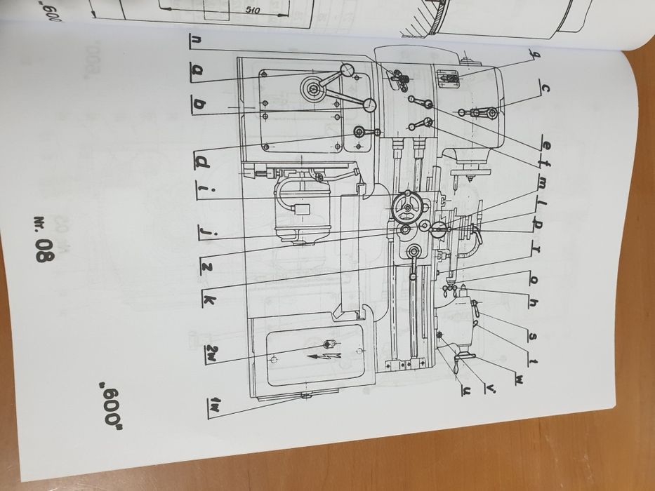Instrukcja DTR Tokarka TUE-35 Dokumentacja Techniczna + rysunki