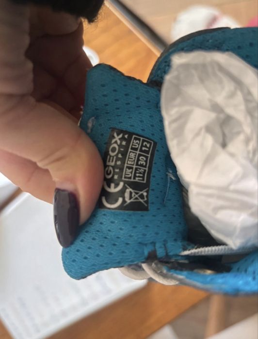 Geox niebieskie buty na wiosne