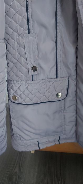 Parka com ou sem capuz, cinza , impermeável