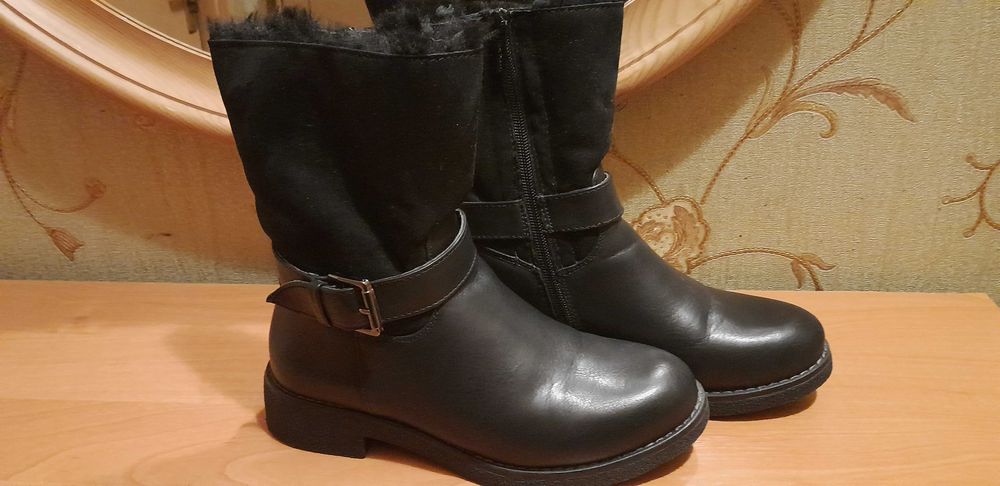 Kozaki z ekologicznej skóry i zamszu