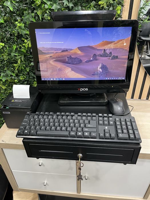 POS XPOS completo – Ecrã Touch + Impressora + Gaveta de Dinheiro