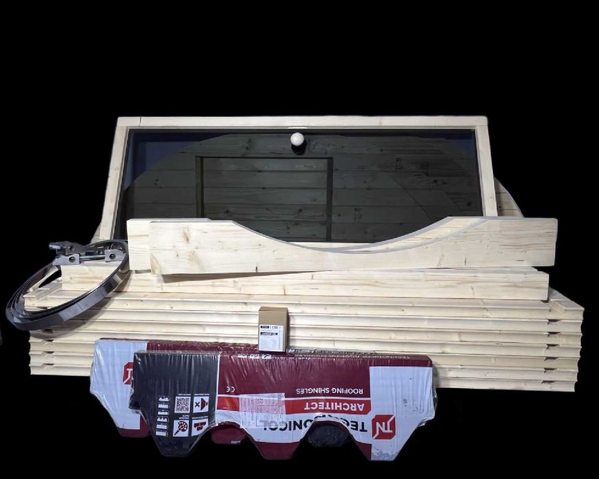 Sauna Ogrodowa Beczka do samodzielnego montażu złożenia