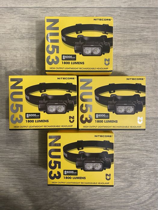 Ліхтар налобний Nitecore NU53 (USB Type-C) з акумулятором