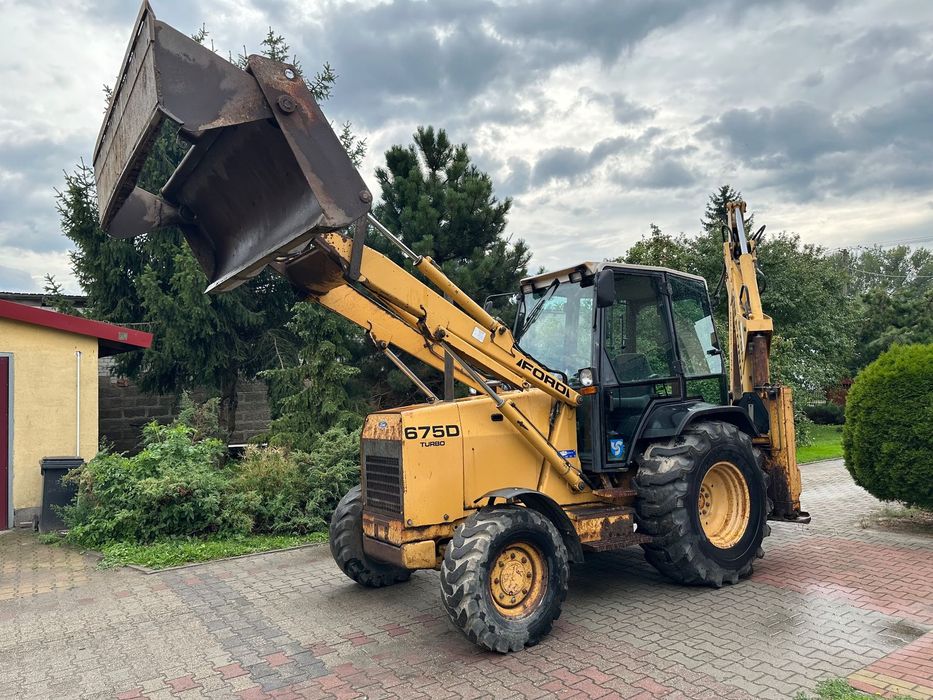 Ford 675D Turbo 4x4 Koparko Ładowarka Koparka  w oryginale nie malowana zadbana teleskop szczęka-krokodyl Cena Brutto