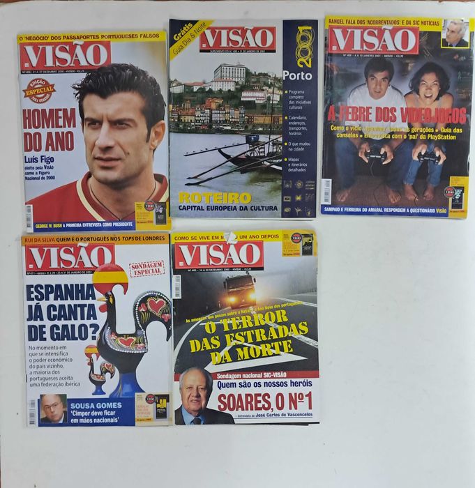 Revistas Visão, Super Interessante, Exame, outras