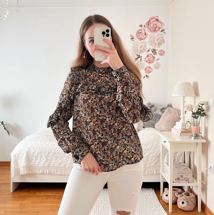 Bluzka w kwiatowy wzór Birgitte Herskind 100% wiskoza S moliera2 36