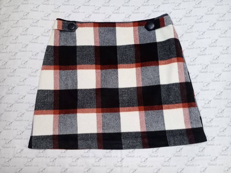 Тёплая женская юбка в клетку F&F размер EU 42