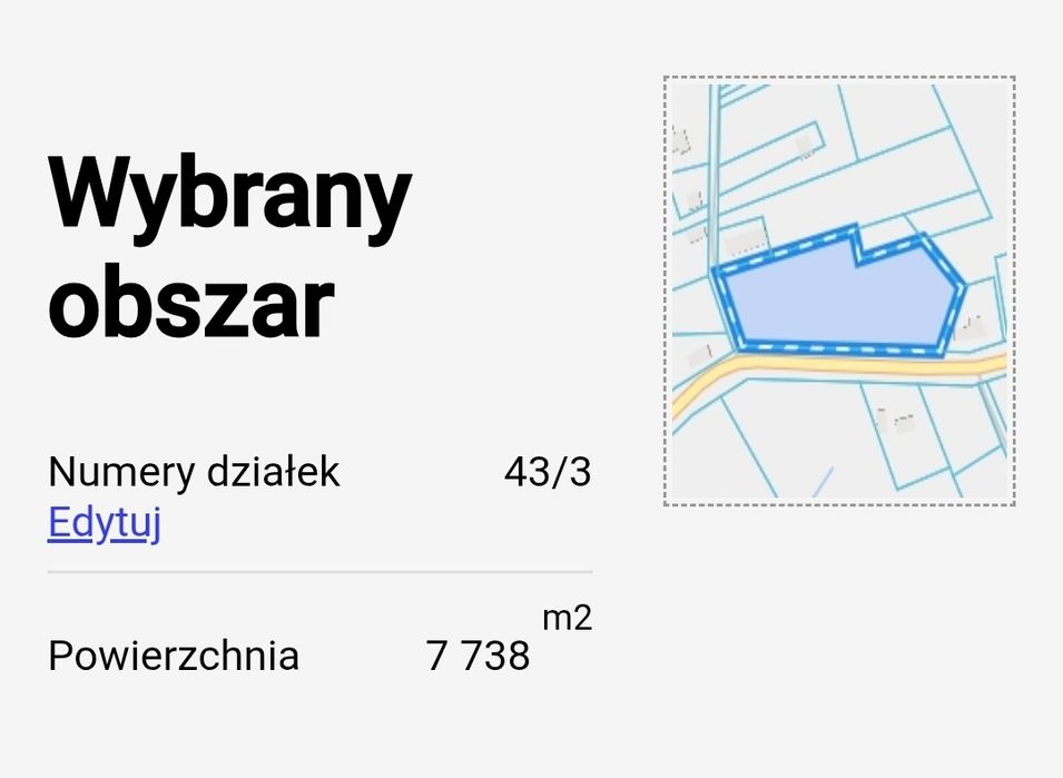 Działki Rogojny Mazury Borki