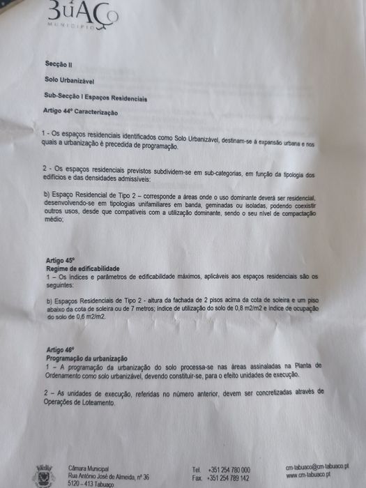 Terreno Urbano em Tabuaço