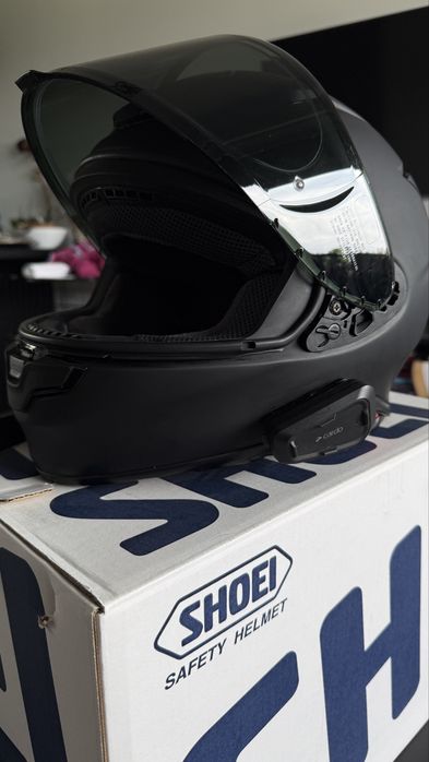 Kask Shoei NXR 2 Black Matt L + Intercom Cardo Spirit