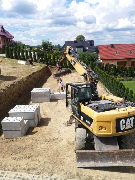 Prefabrykowane mury oporowe z bloków betonowych