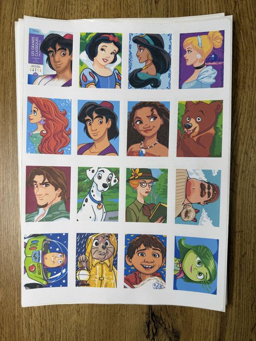 Naklejki do trackerów / kolorowanek Disney | papier matowy