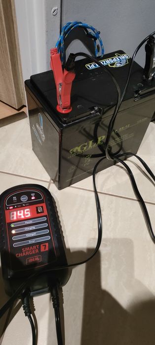 Prostownik 7  z aku żel 55 ah
