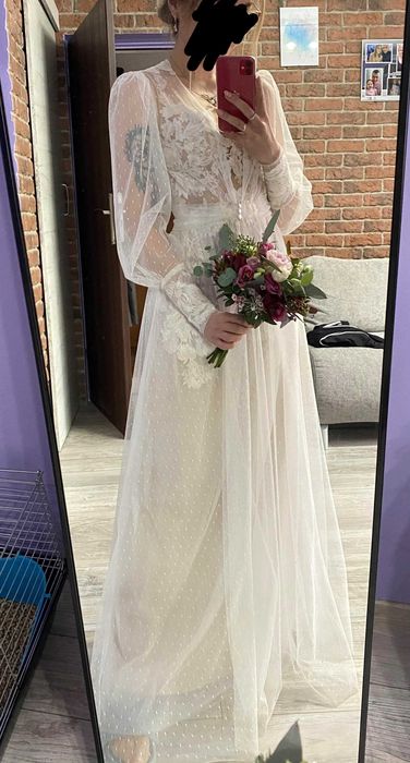 suknia ślubna boho/rustykalna