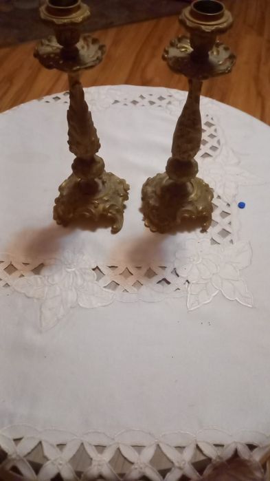 Świeczniki z mosiądzu