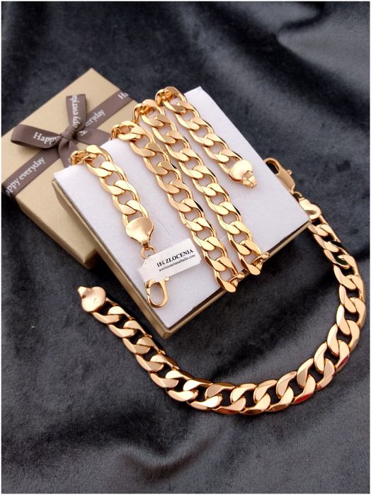 Wzory Pozłacany 18 K Łańcuszek krzyż bransoletka Gwarancja