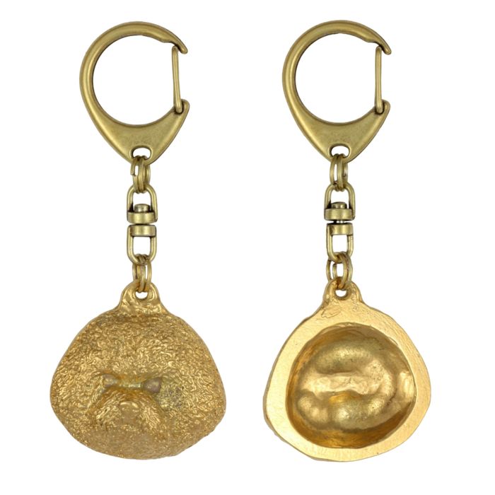 Bichon Frise brelok pozłacany Art-Dog