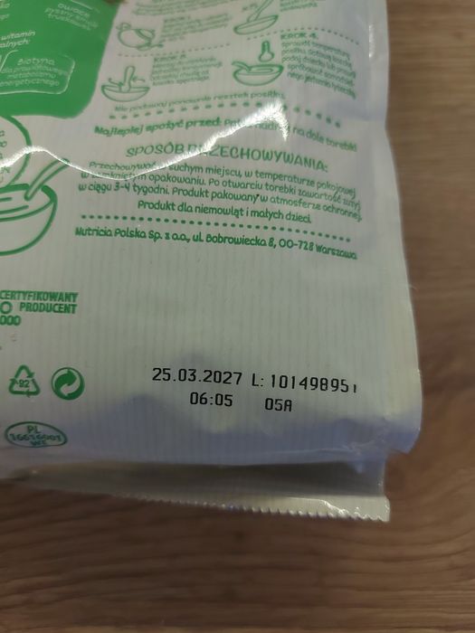 Kaszka bobovita mleczno ryzowa