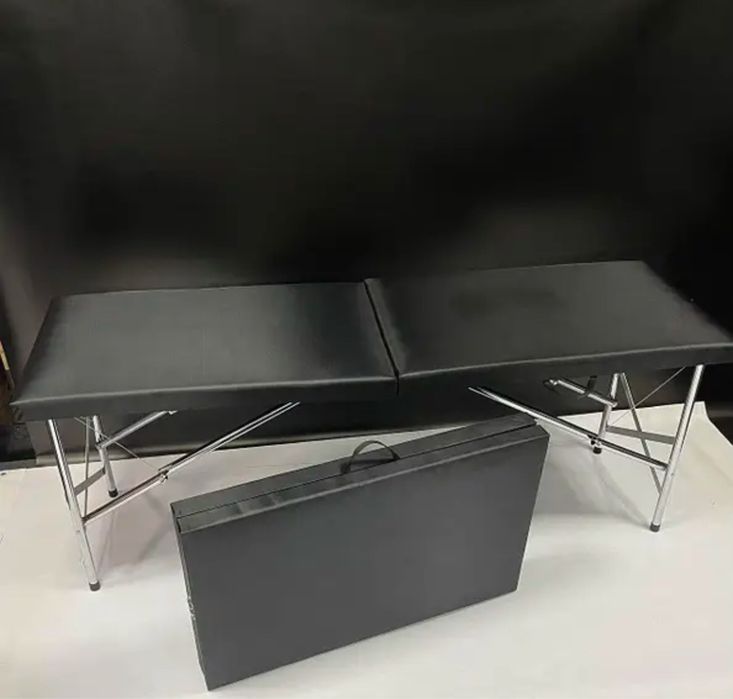 Вигідна кушетка Чорна складна, ДОСТАВКА БЕЗКОШТОВНО, №10 косметична