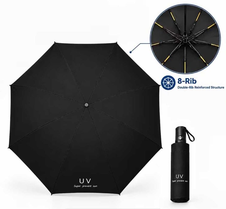 Зонтик, парасолька автоматична "Super prevent sun 2 в 1