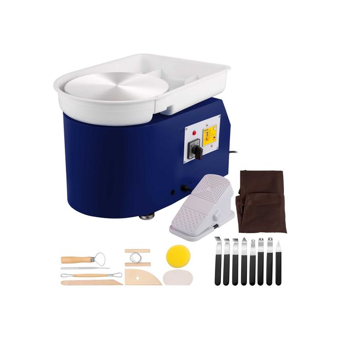 Roda de oleiro / olaria / pedal e componente destacável para lavagem