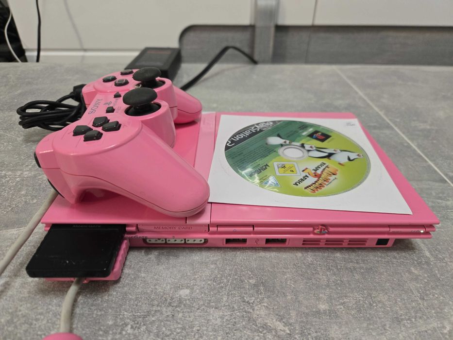 Playstation 2 Slim Pink Różowa