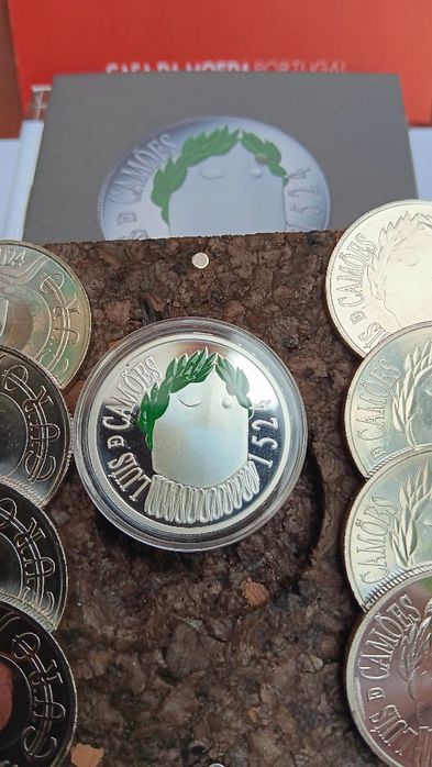 Moedas de 5€ de Luís de Camões