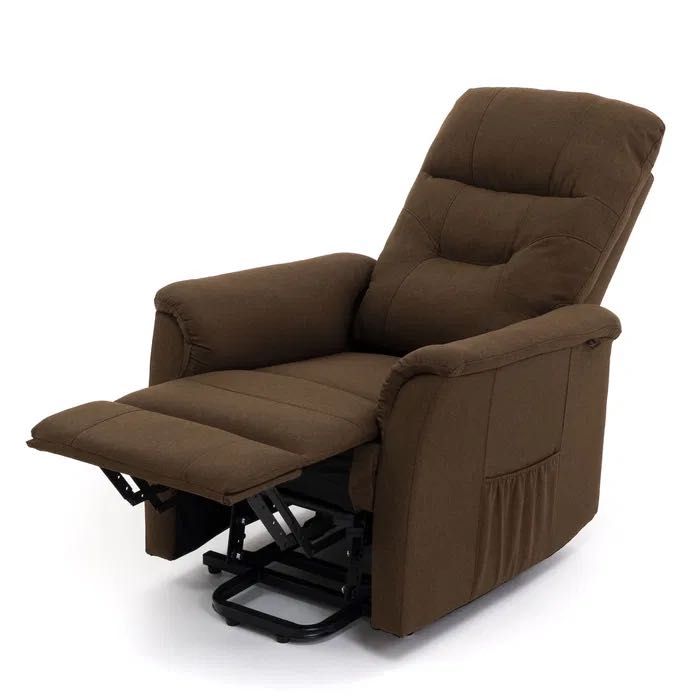 Fotel wypoczynkowy rozkładany z podnóżkiem elektryczny