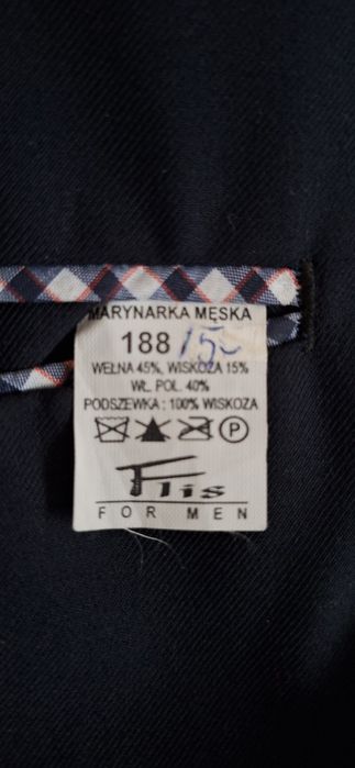 Garnitur męski 188, spodnie 92cm polski producent