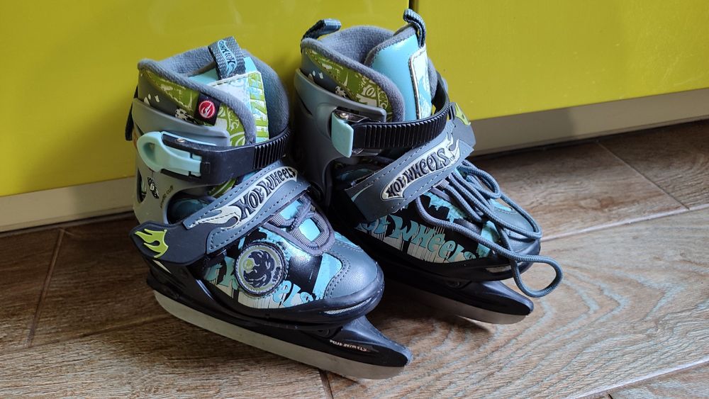 Ковзани дитячі Hot  Wheels. Розмір 27-30. Леза гострі