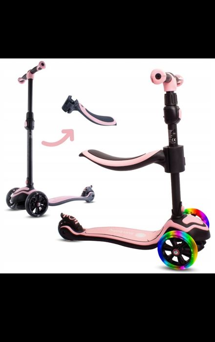 Hulajnoga trójkołowa Sun baby różowa