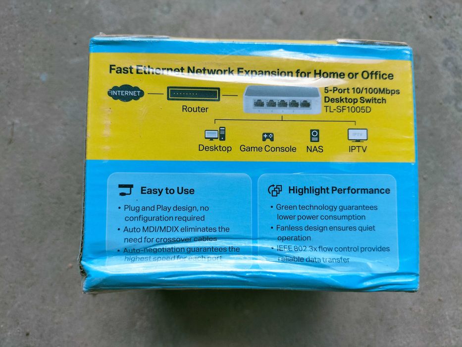 Switch TP-LINK TL-SF1005D 5 portów
