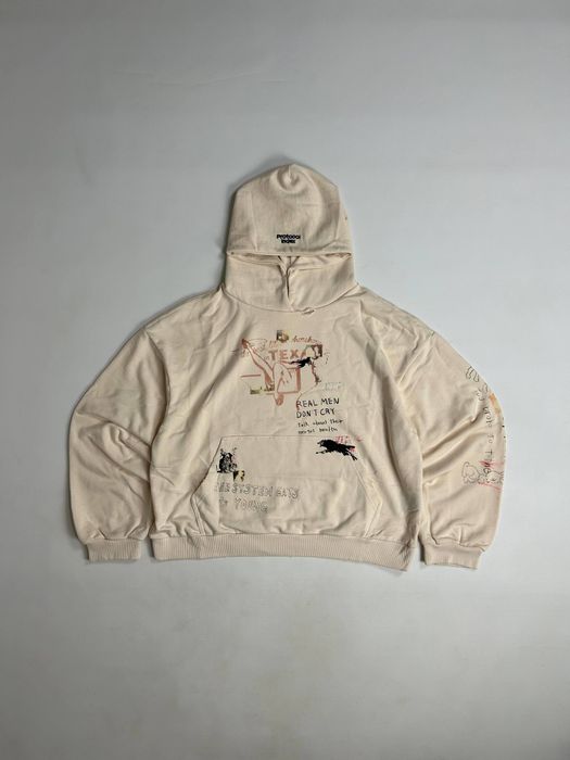Project Grailz gr Protocol Index hoodie бежевий худак худи зіпка зипка S M L XL