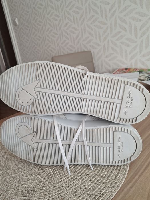 Buty sportowe męskie ze skóry naturalnej