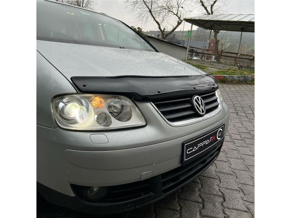 Volkswagen Touran 2003-2010 рр. Дефлектор капота EuroCap (2003-2006)