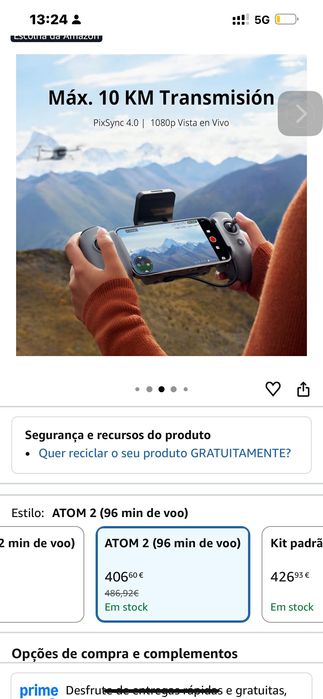 Drone Potensic ATOM 2 Novo | Câmara 4K | Excelente Oportunidad