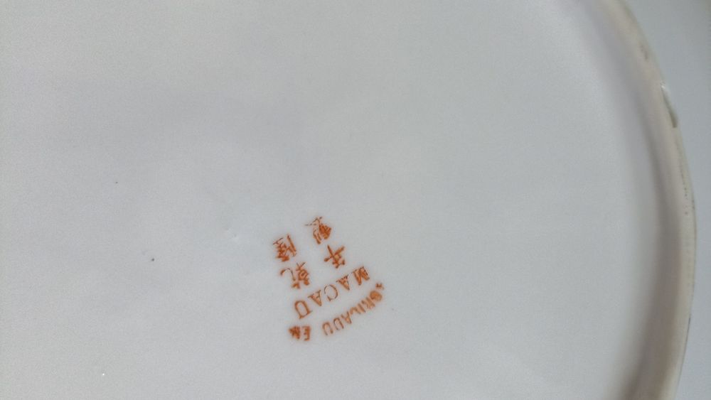 Prato/taça  decorativo grande antigo loiça chinesa