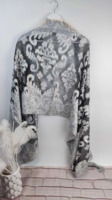 Elegancki szal do sukni narzutka bolerko na ramiona szalik do płaszcza