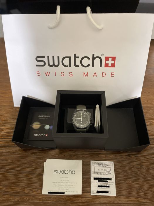 Relógio Swatch x Omega Moonswatch Mission to Mercury