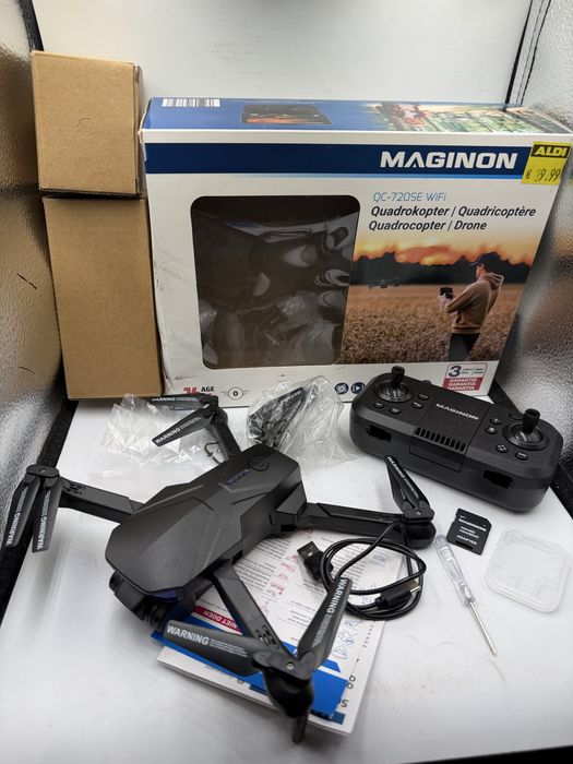 Nowy dron Maginon QC-720SE Wi-Fi, kompletny