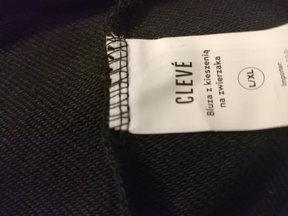 Bluza z kapturem kangurek z kieszenią na zwierzątko L/XL