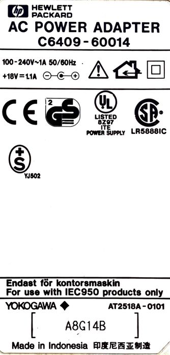Zasilacz do drukarki HP-620 i nie tylko