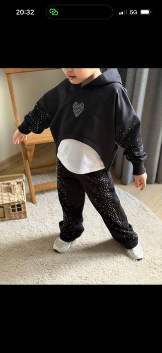 Stylowy komplet dziewczęcy 3 w 1